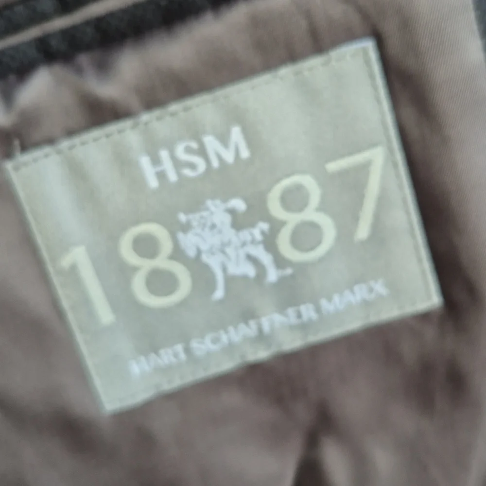 HART SCHAFFNER MARX‎ HSM 1887 Dark Navy Wool Sz 38 R Mens Sport Coat Blazer